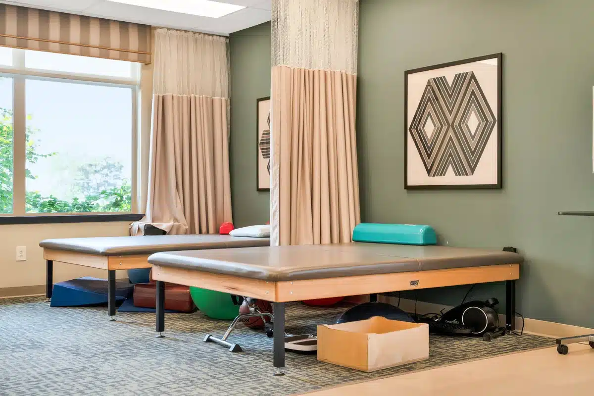 The rehab gym of the Cedar River Healthcare Center