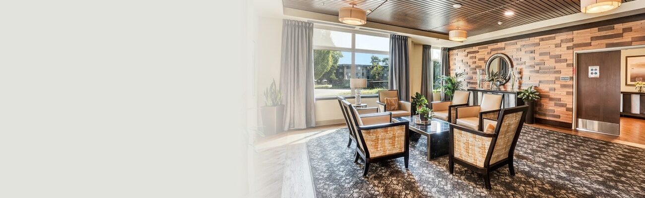 A common area living room of the Cedar River Healthcare Center
