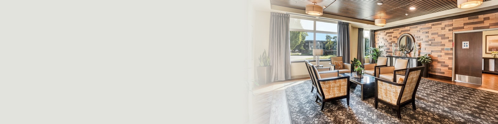 A common area living room of the Cedar River Healthcare Center